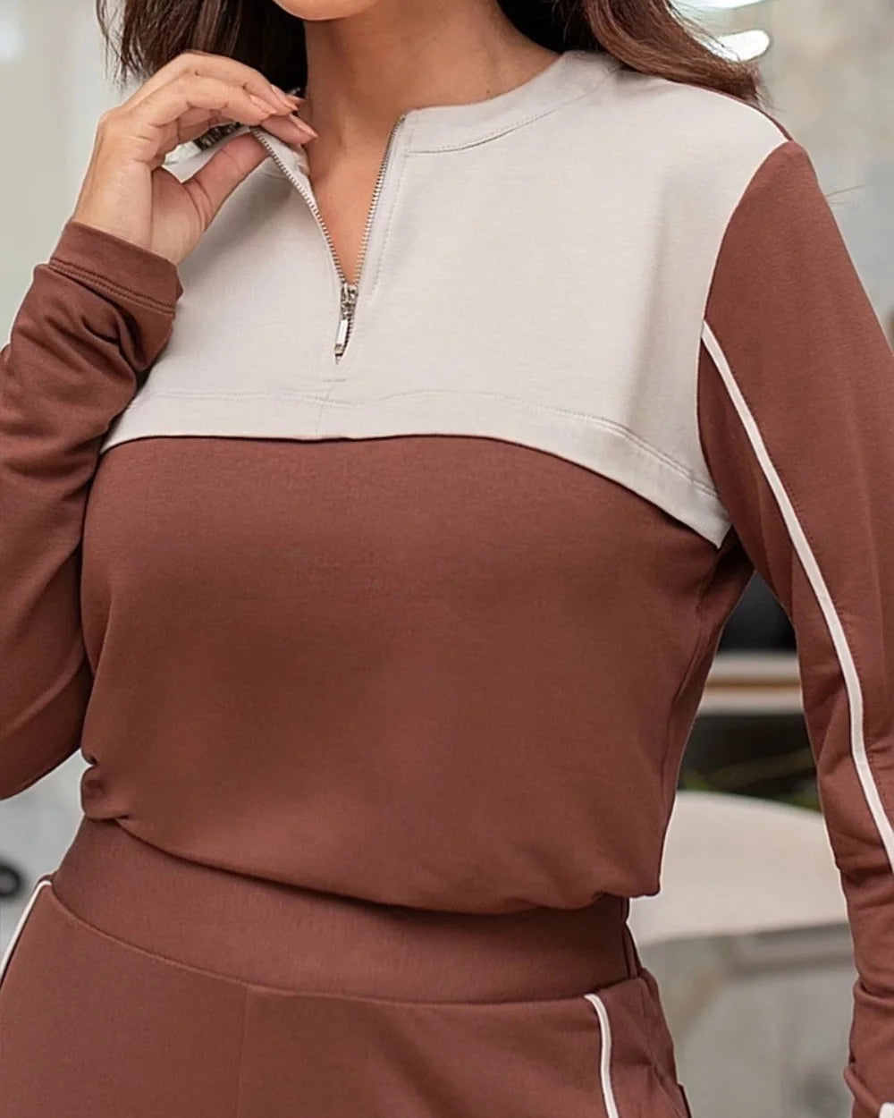 Conjunto Moletinho Manga Longa Com Recorte Nuxx