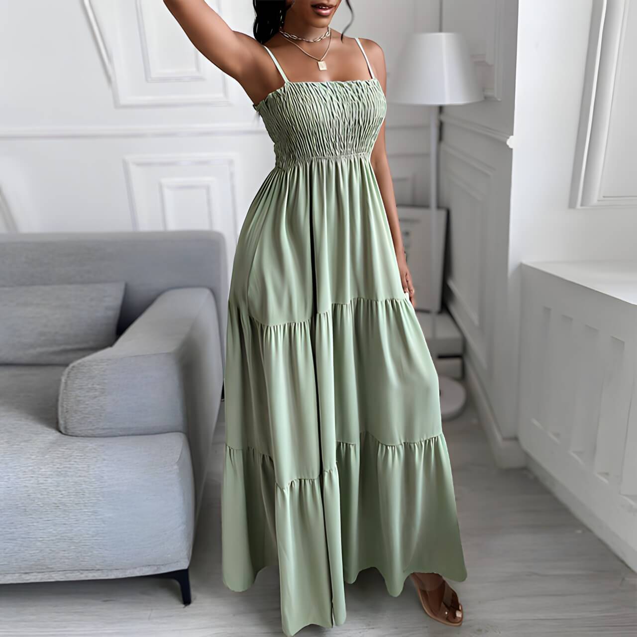 Vestido Longo de Lástex Clichy
