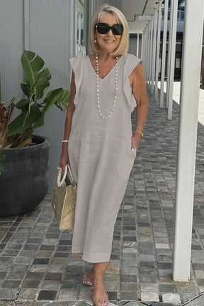 Vestido Midi de Linho Zorane
