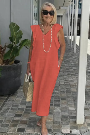 Vestido Midi de Linho Zorane