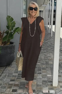 Vestido Midi de Linho Zorane