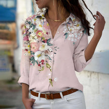 Camisa Casual de Casimira Miosótis