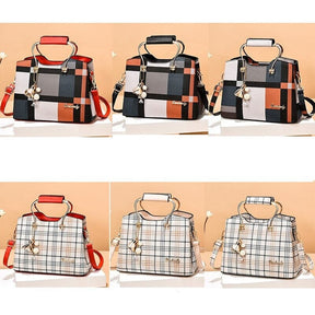 Bolsa Lattice de Couro