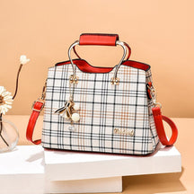 Bolsa Lattice de Couro