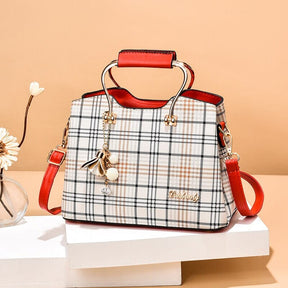 Bolsa Lattice de Couro