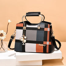 Bolsa Lattice de Couro